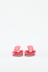 Ferragamo Patent Vera High Heel Mule