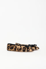 Ferragamo Printed Vara Bow Flat