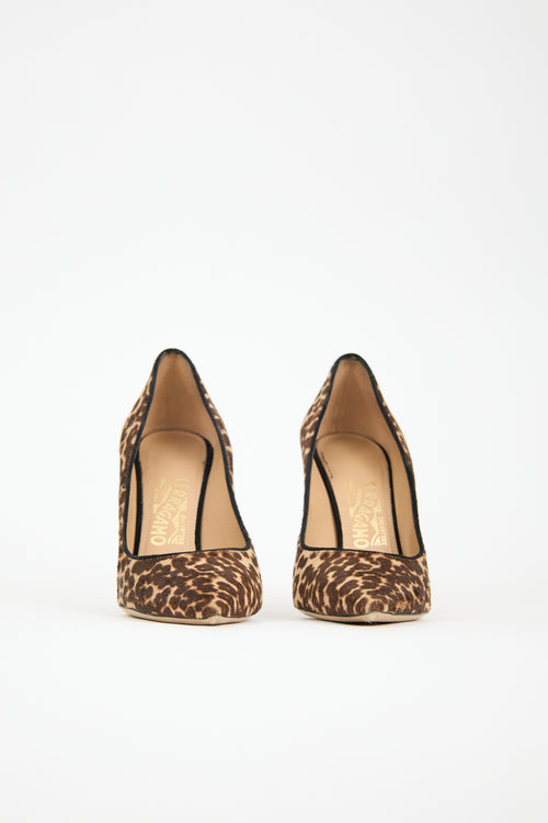 Ferragamo Printed Hair Pump