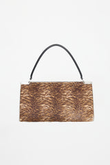 Ferragamo Printed Hair Gancini Top Handle Bag