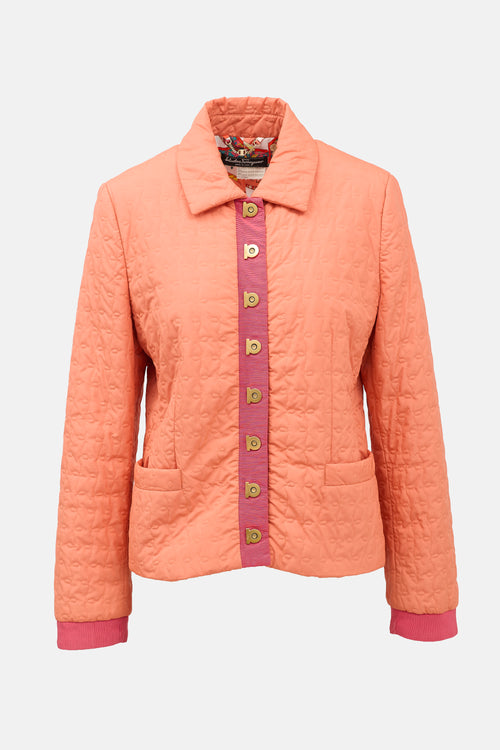 Ferragamo Quilted Gancini Jacket