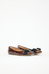 Ferragamo Quilted Vara Bow Flat