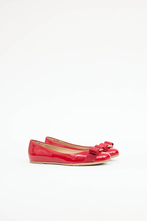 Ferragamo Patent Varina Flat