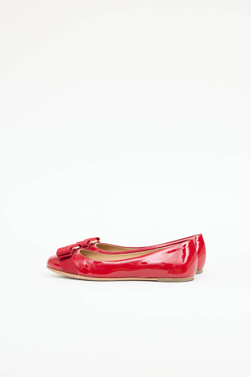 Ferragamo Patent Varina Flat