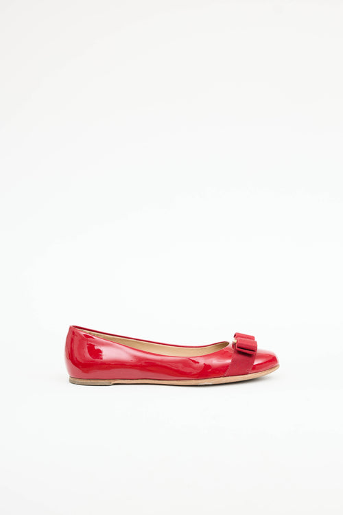 Ferragamo Patent Varina Flat