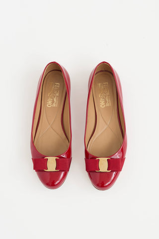 Ferragamo Patent Varina Flat