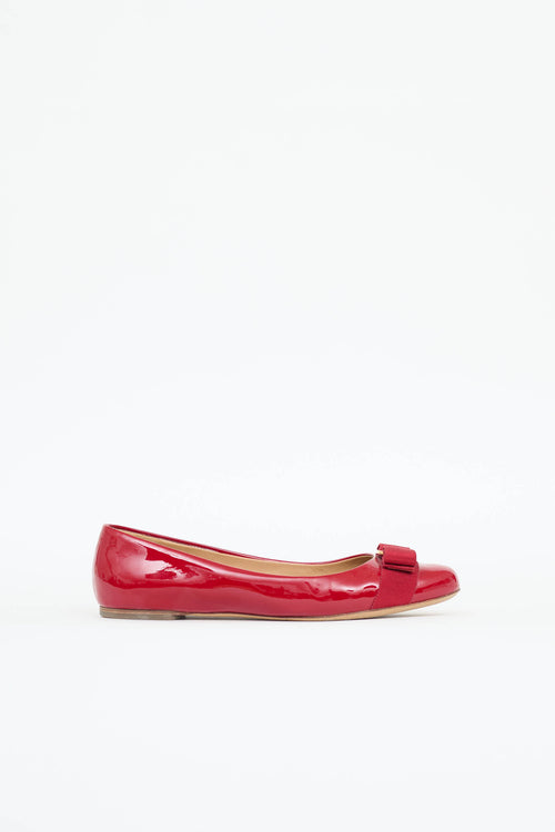 Ferragamo Patent Varina Flat