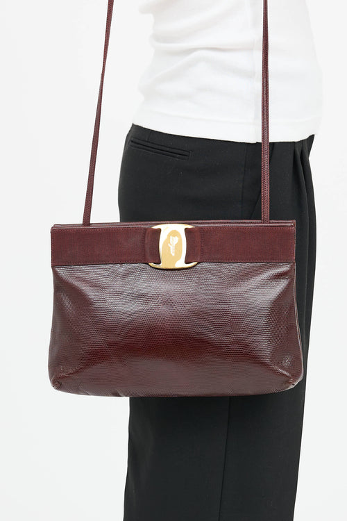 FerragamoExotic Leather Vara Bag