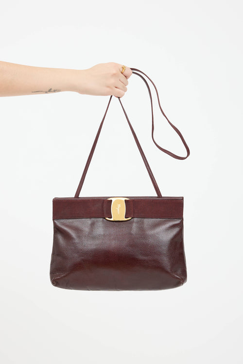 FerragamoExotic Leather Vara Bag