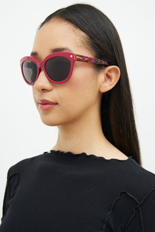 Ferragamo Red SF675S Sunglasses