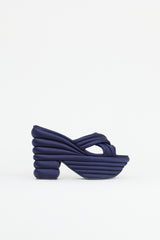 Ferragamo Satin Rey Platform Sandal