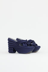 Ferragamo Satin Rey Platform Sandal