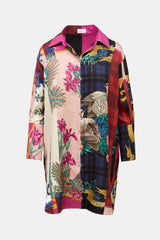 Ferragamo Silk Printed Shirt Dress