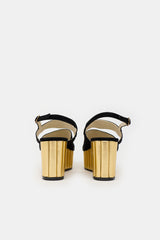 Ferragamo Suede Mae 1930s Sandal