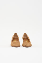 Ferragamo Suede Pointed Toe Pump