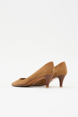 Ferragamo Suede Pointed Toe Pump