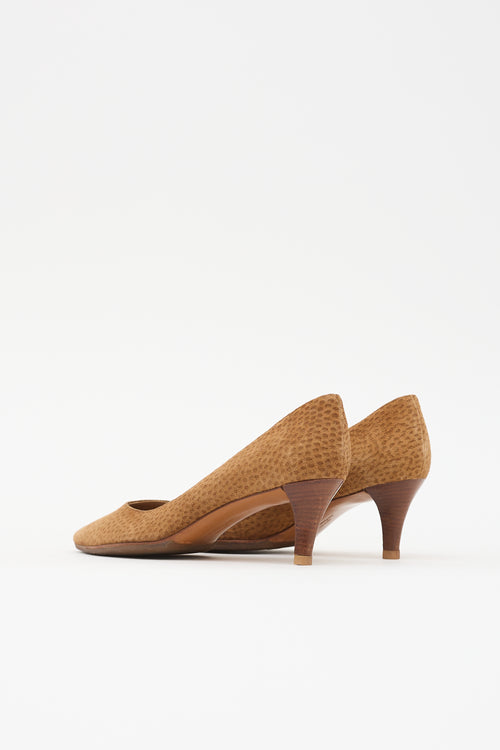 Ferragamo Suede Pointed Toe Pump