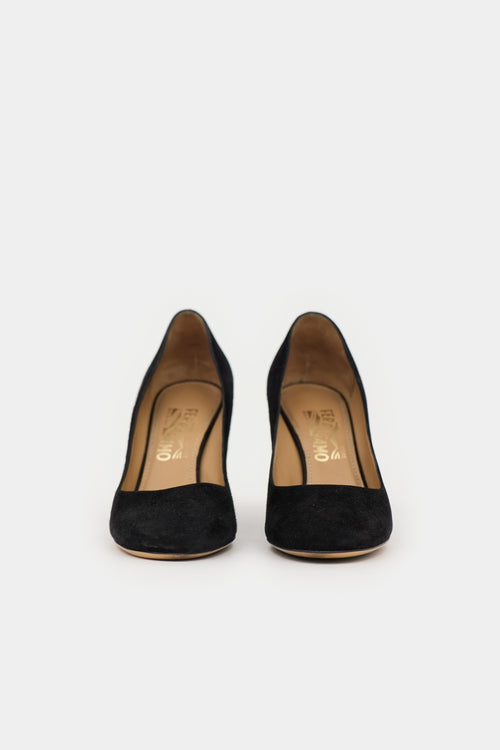 Ferragamo Suede  Pump