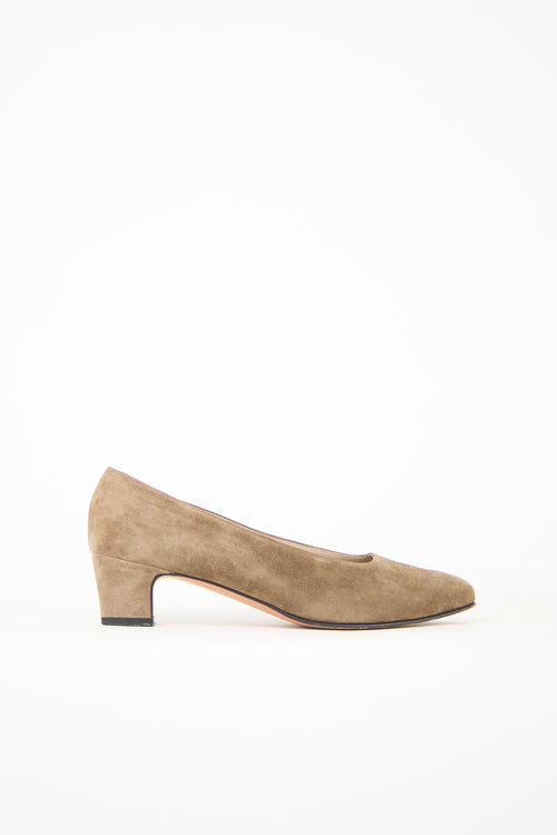 Ferragamo Suede Pump