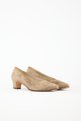 Ferragamo Suede Pump