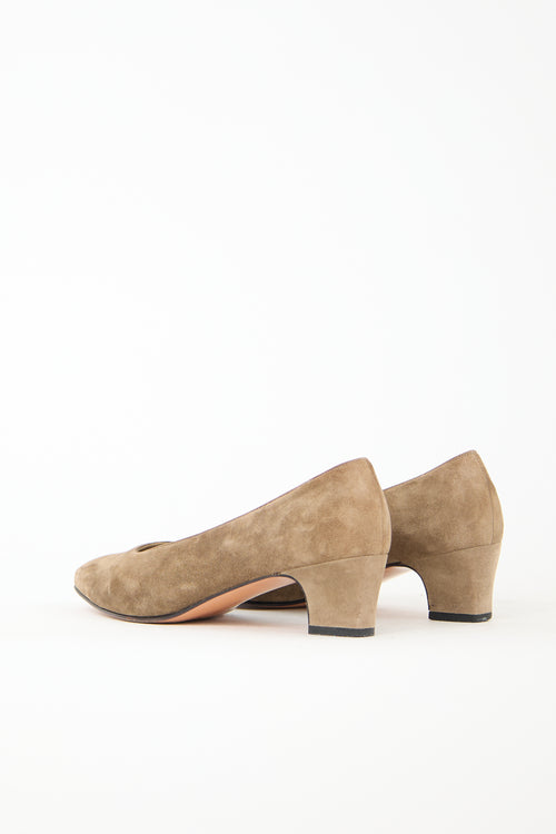 Ferragamo Suede Pump