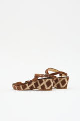 Ferragamo Suede Wedge Sandal