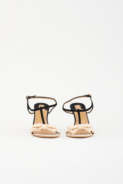 Ferragamo Suede Bow Sandal