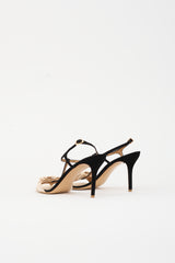 Ferragamo Suede Bow Sandal