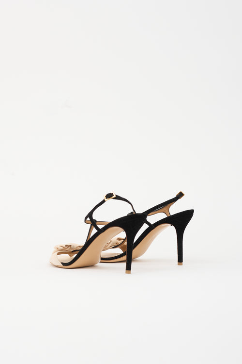 Ferragamo Suede Bow Sandal
