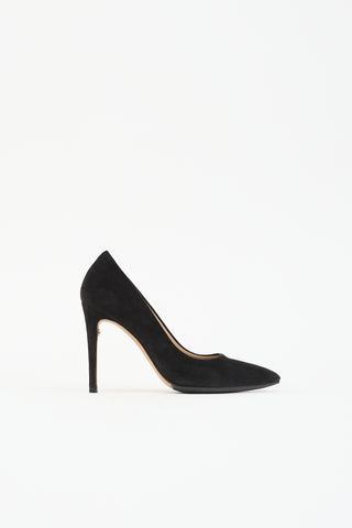 Ferragamo Suede Pointed Toe Pump
