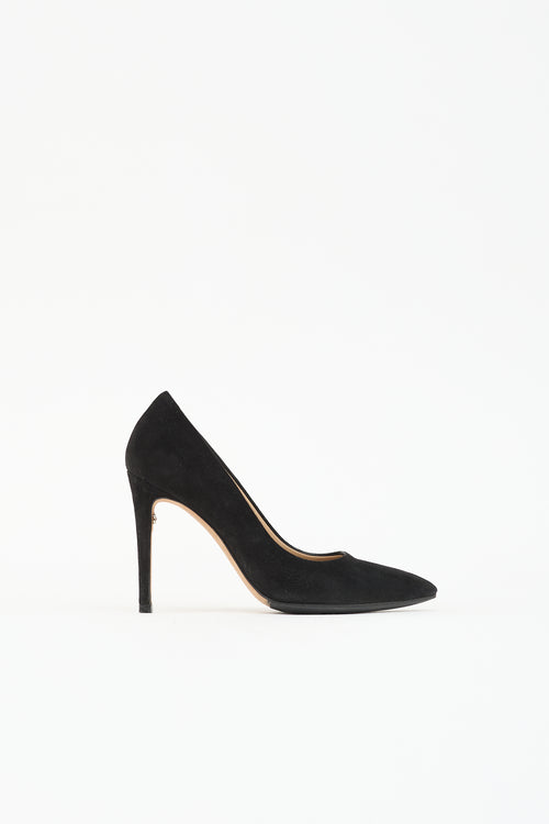 Ferragamo Suede Pointed Toe Pump