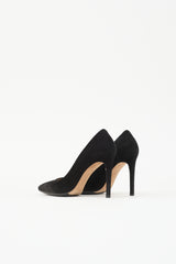 Ferragamo Suede Pointed Toe Pump