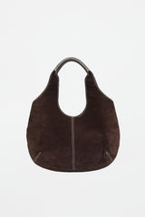 Ferragamo Suede Stitched Tote Bag