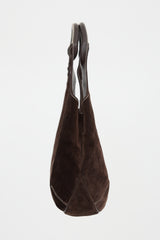 Ferragamo Suede Stitched Tote Bag