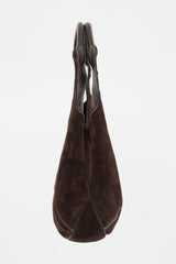 Ferragamo Suede Stitched Tote Bag