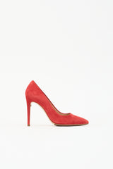 Ferragamo Suede Pointed Toe Pump