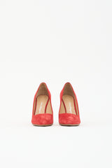 Ferragamo Suede Pointed Toe Pump