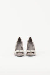 Ferragamo Velvet Viva Bow Pump