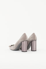 Ferragamo Velvet Viva Bow Pump