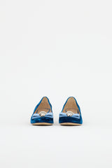 Ferragamo Velvet Fiammetta Bow Pump