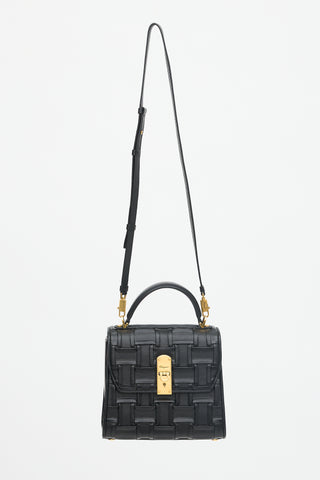 Ferragamo Woven Leather Boxyz Bag