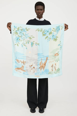 FerragamoSilk Safari Scarf