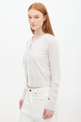 Filippa K Light Grey Cashmere Knit Cardigan