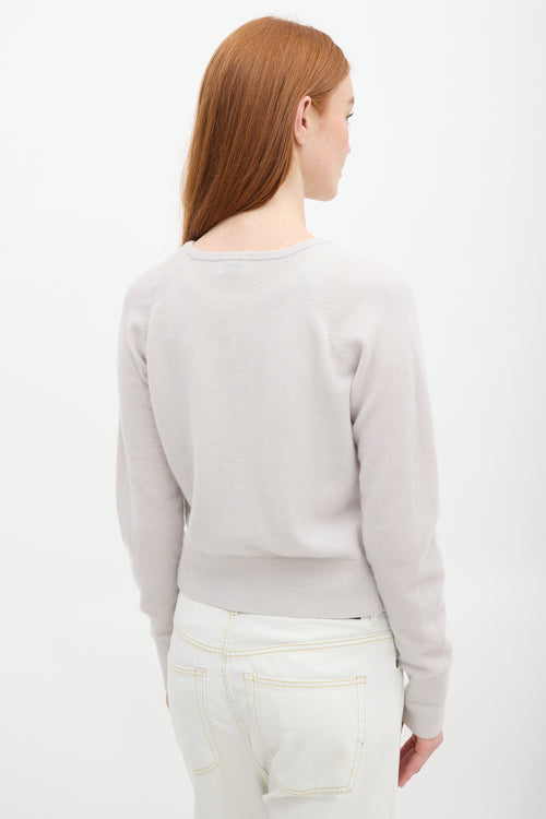 Filippa K Light Grey Cashmere Knit Cardigan