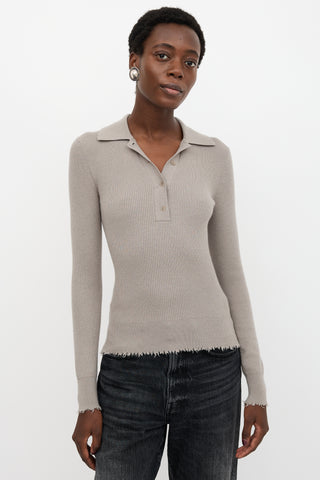 Filippa K Ribbed Distressed Top