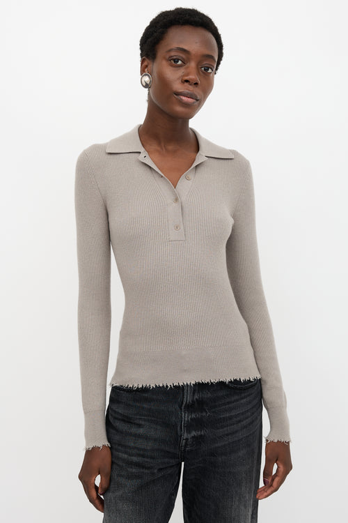 Filippa K Ribbed Distressed Top