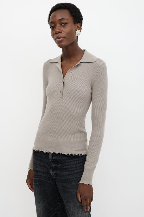 Filippa K Ribbed Distressed Top