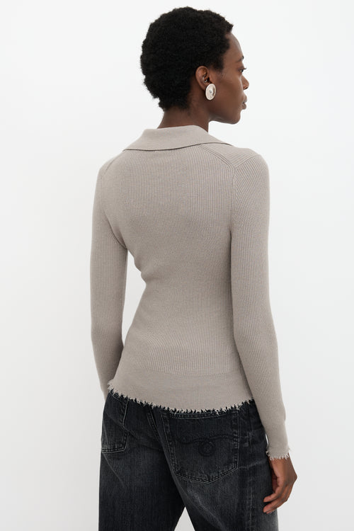 Filippa K Ribbed Distressed Top