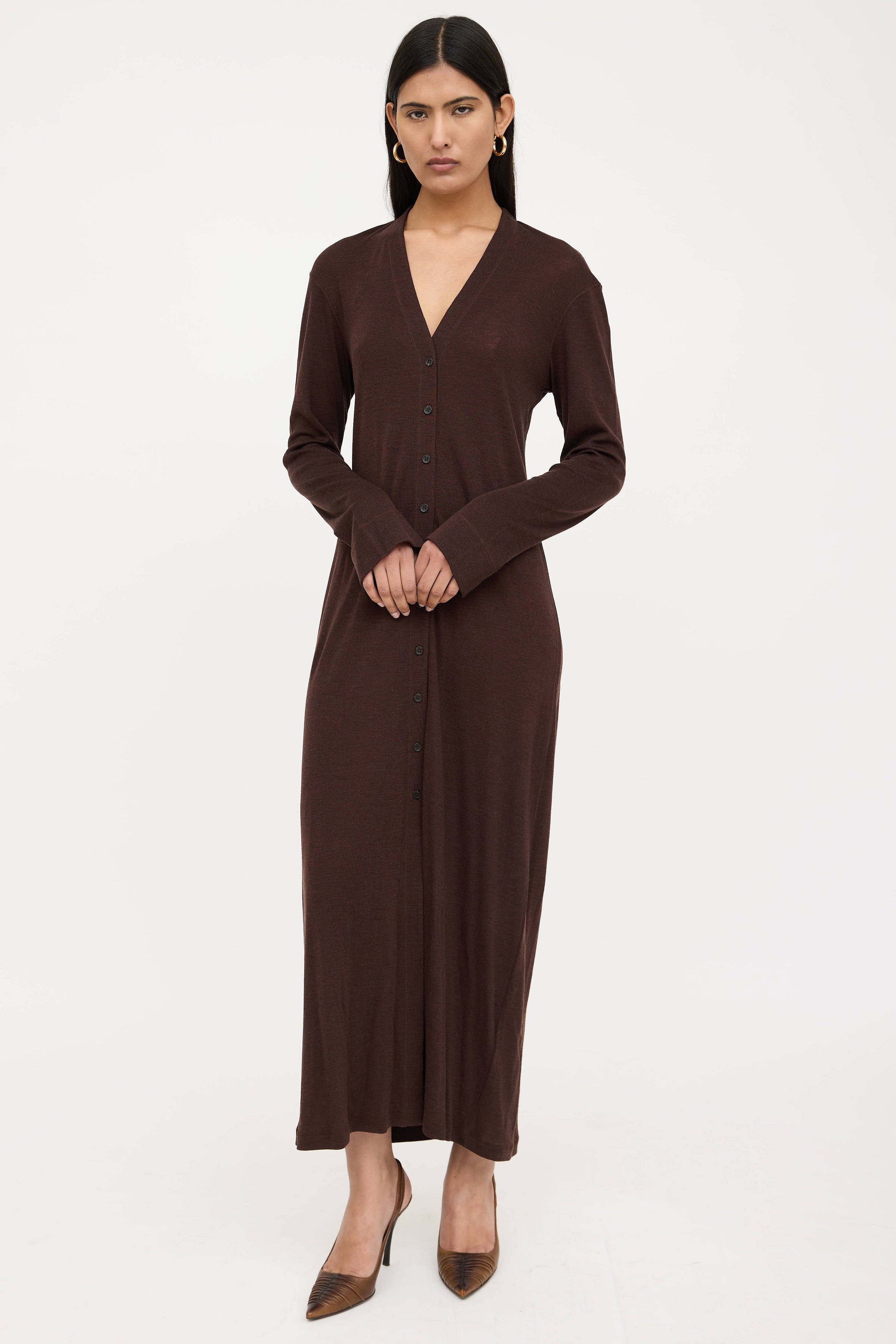 Filippa K // Wool Knit Juno Cardigan Dress VSP Consignment Filippa K // Wool Knit Juno Cardigan Dress VSP Consignment