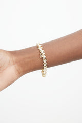 Fine Jewelry 10k Yellow Gold & Diamonds Bracelet